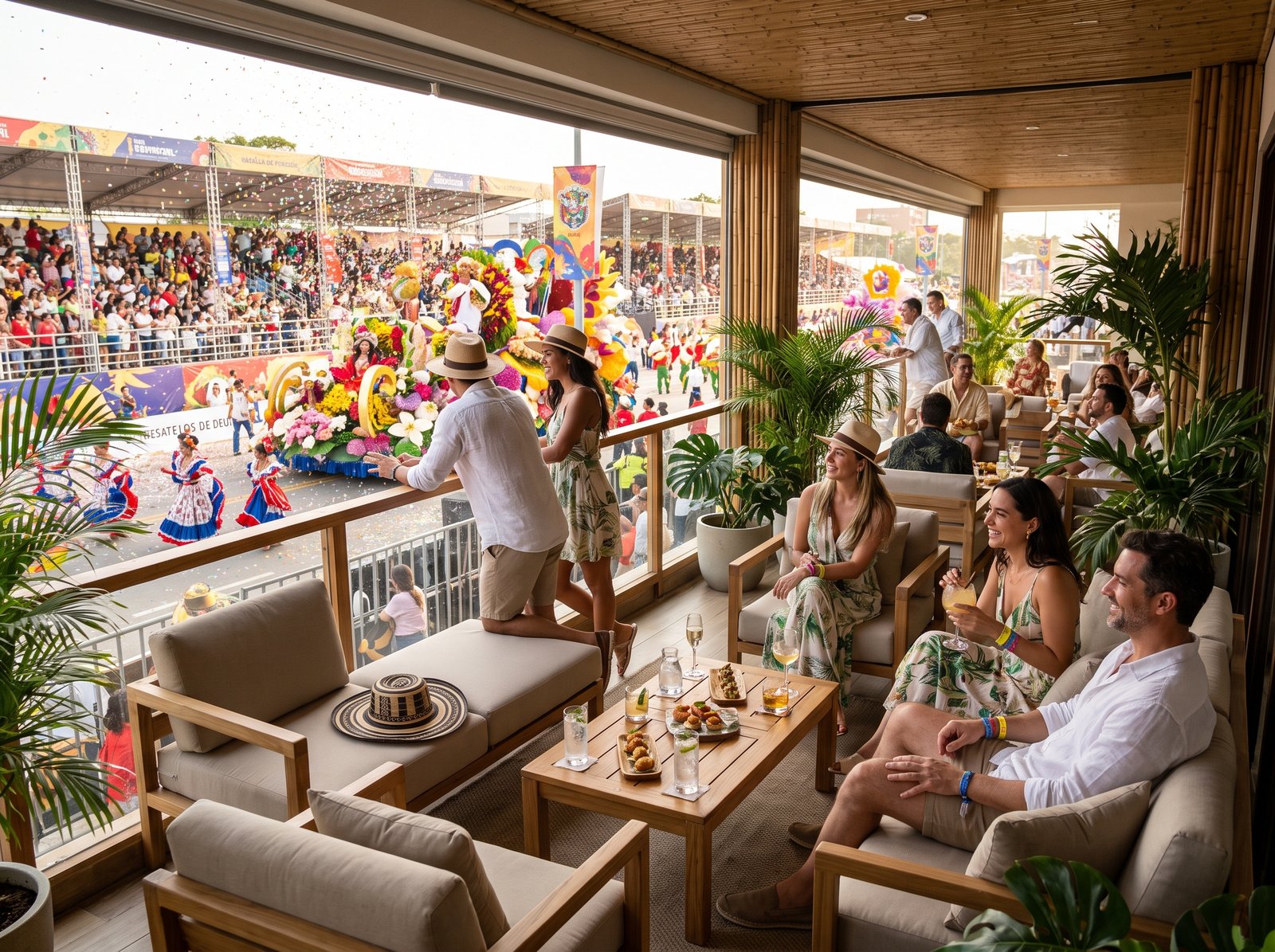 Experiencia VIP en el Carnaval de Barranquilla: Salas Lounge, Palcos Privados y Traslados de Lujo